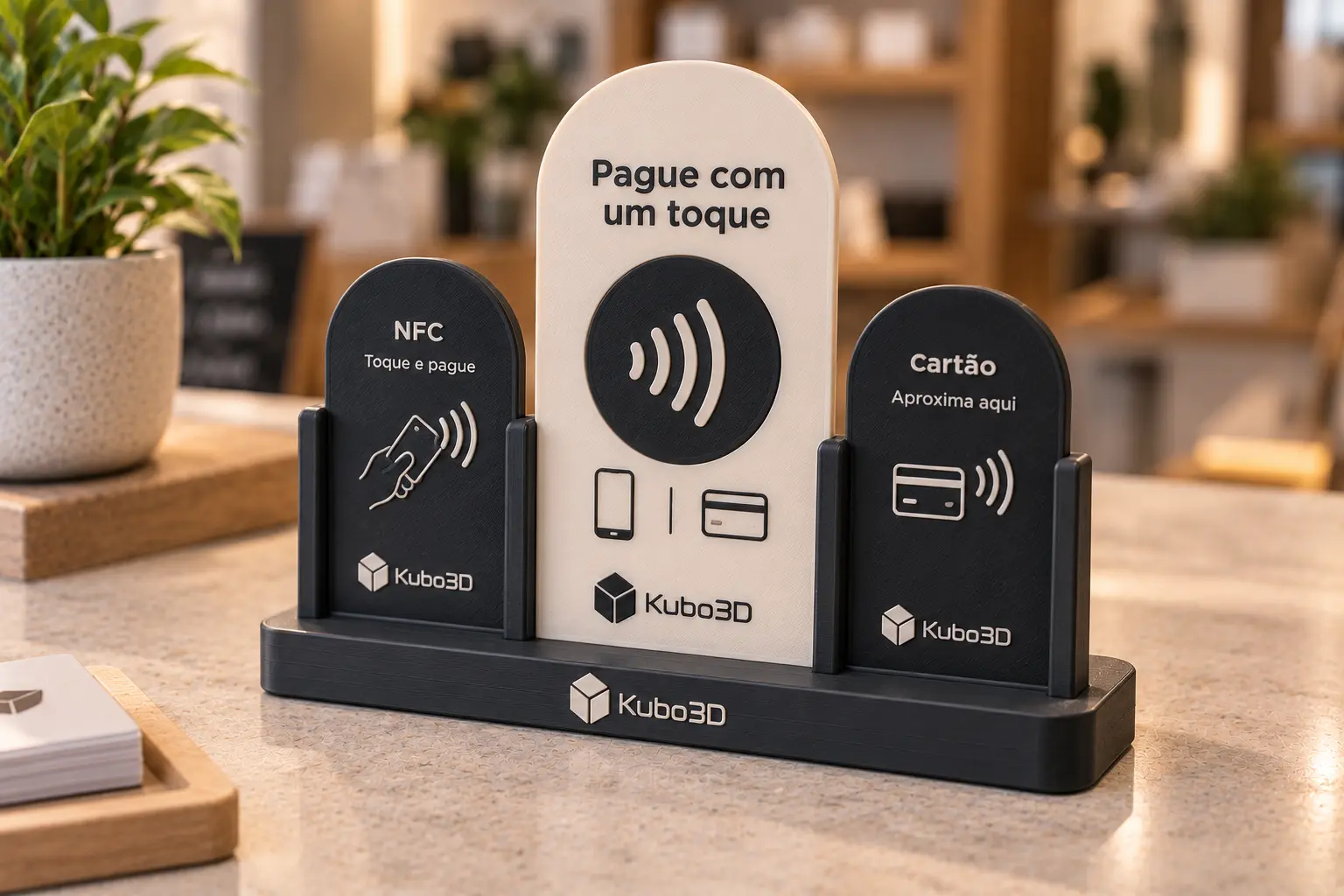 Displays para pagamentos por aproximação NFC
