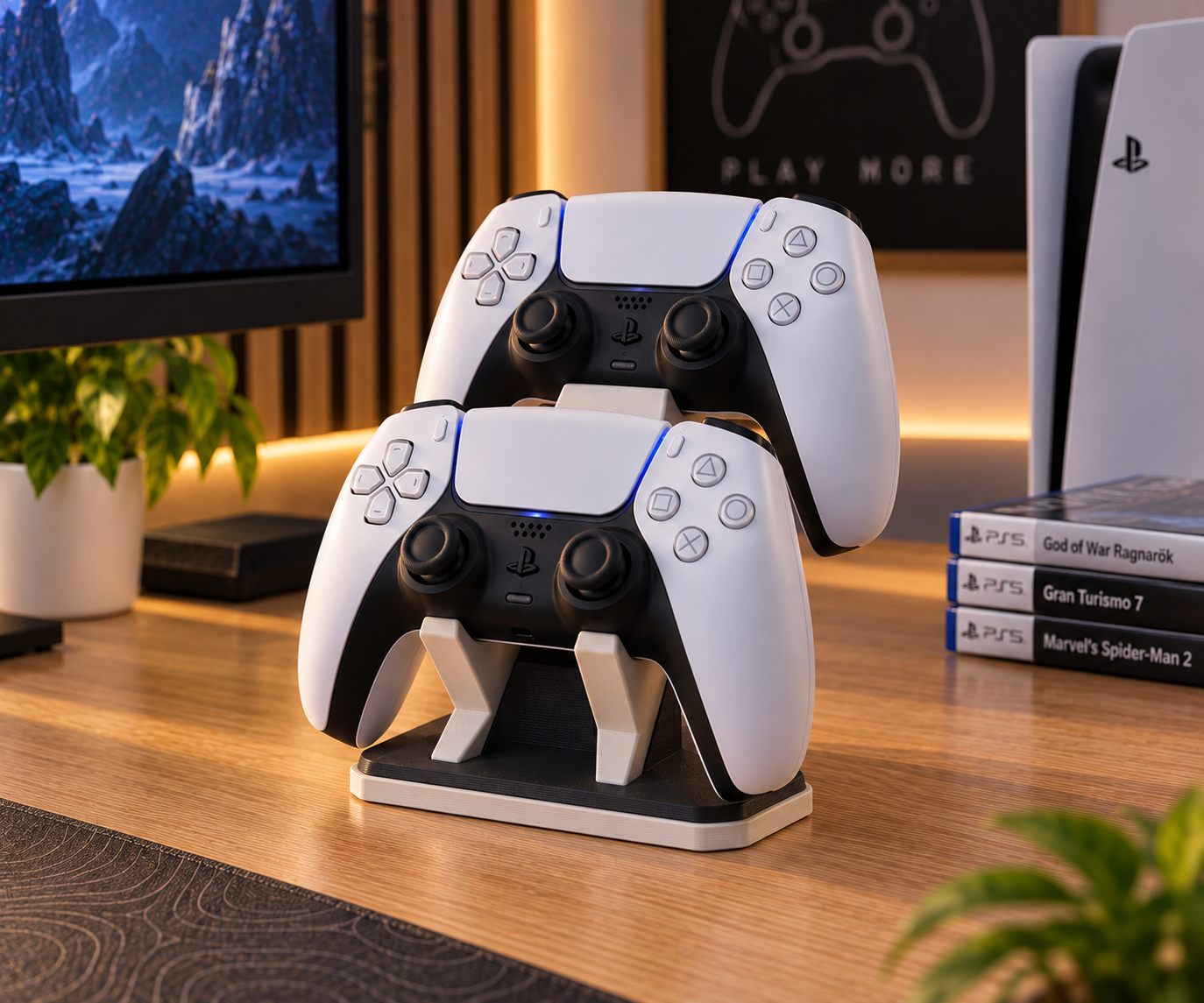Suporte vertical para dois comandos PlayStation 5