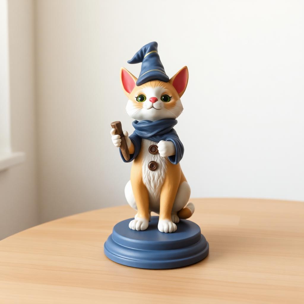 Estatueta de personagem original pintada à mão